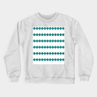 Turquoise geo stripes Crewneck Sweatshirt